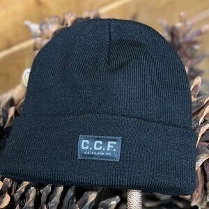 FILSON C.C.F. Black Cuff Logo Watch Cap Beanie Hat Made in USA Unisex